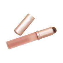 (As show, One size) Silicone Lip Brush with Lid Portable Silicone Lip Applicator for Home Beauty Black