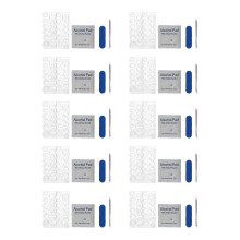 (As show, One size) 10x Breathable False Nail Glue Stickers for Manicure DIY Nail Art Decoration