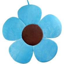 (As show, One size) Baby Bath Mat Baby Bath Flower Baby Bath Folding Mat Baby Bath Pillow Easy Dry Non-Slip Material - Blue