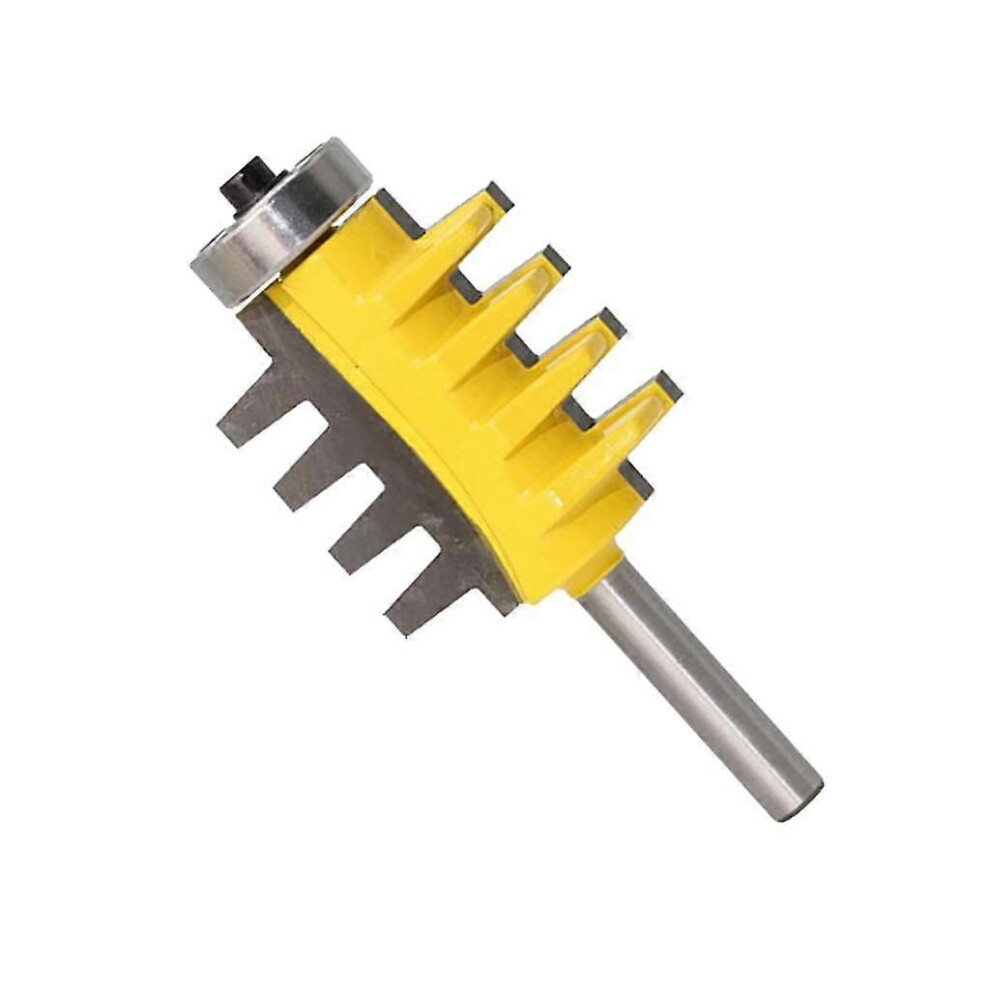 (As Show, One Size) 1-1/4 Reversible Shank Finger Glue Joint Router Bit Cutter Woodworking Tool 4633730150507