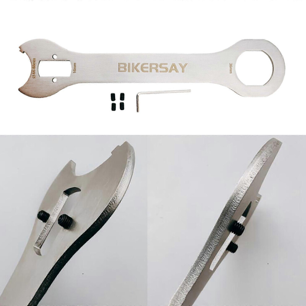 (As Show, One Size) Universal Bicycle Spanner 36Mm 16Mm Open End Multifunctional Bike Wrench For Road Bicycle Repair Mountain Bike Hand Tool Bike Main 5413693820070