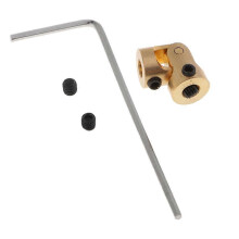 (As show, One size) 10x Metal Universal Joint 3-3 & M2 Screws for 1:24 Simulation Vehicle