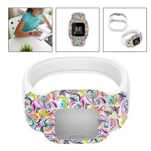 (Peacock, One size) Children Silicone Band Strap Belt Fit for GarminFit JR3 Colorful