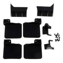 (As show, One size) Rubber Mudguard Front And Rear Fender Upgrade Mud Block For TRAXXAS -4 T4