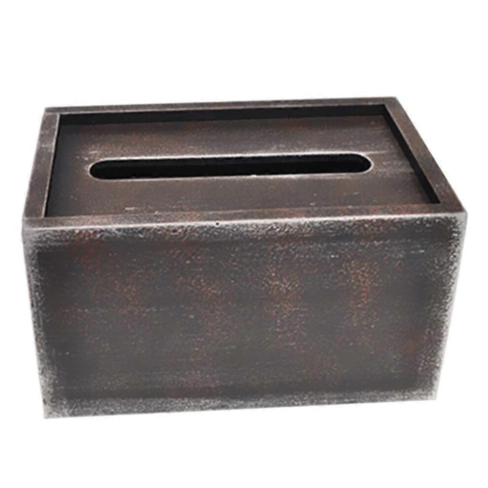 (As show, One size) Vintage Style Tissue Box Cover Napkin Dispenser Bar Cafe Restaurant Decor-image-OPC-PHSD5TP-NEW