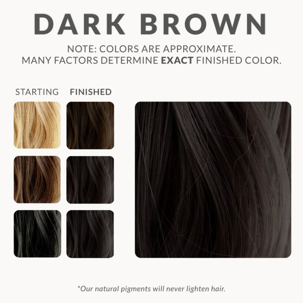 (Pack = 60*4 gm) Organic Indian Henna Dark Brwon Natural Hair Color Powder Dye Conditoner 60 Gm
