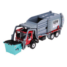 (As show, One size) 1:24 Diecast Alloy Waste Dump Recycling Transport Rubbish Truck Model Toy