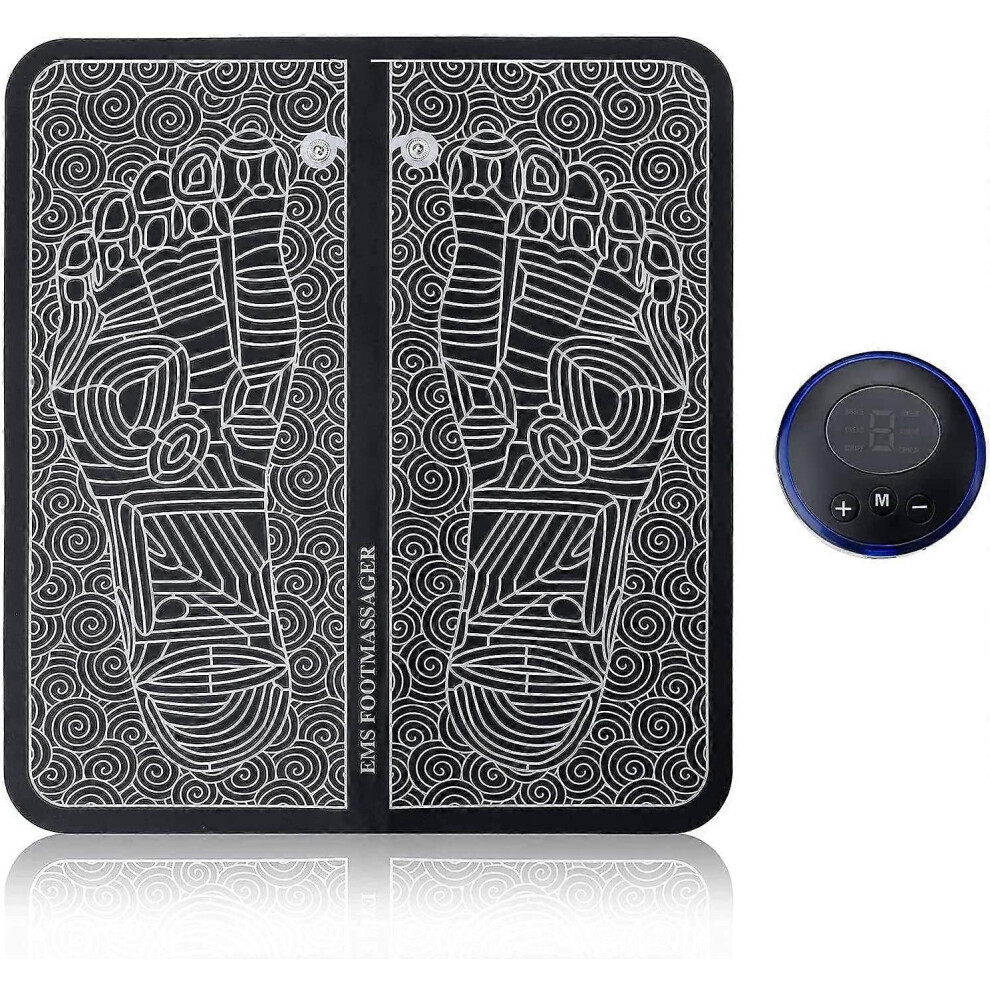 Kikidex Black/White (As Show, One Size) Ems Foot Massage, Electric Feet Massager, Ems Leg Reshaping Foot Massage,Promotes Blood Circulation And Relieves Muscle Pain