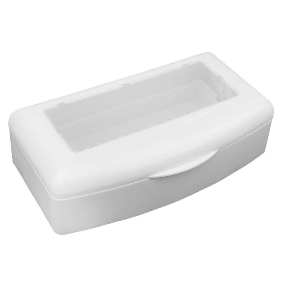 White (As Show, One Size) Pro Nail Sterilizer Tray Disinfection Pedicure Manicure Sterilizing Box Case