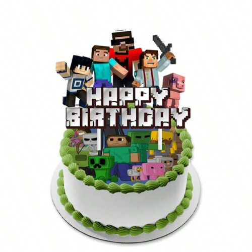 (Large socket strip*1pcs) My World Birthday Balloon Party Cake ...