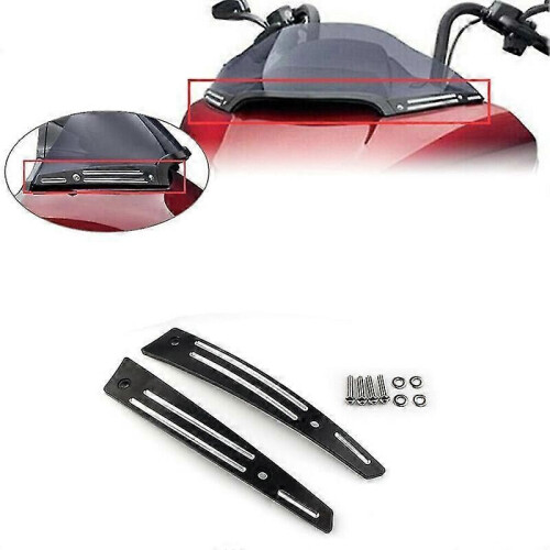 Rivestimento laterale per parabrezza diviso nero per Touring Road Glide Fltr 2015-2020 2