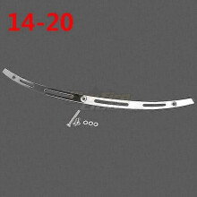Parabrezza per moto nero/cromo, finitura CNC per Harley Touring Electra Glide Street Glide
