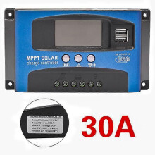 30/40/50/60/100A MPPT Solar Laderegler Dual USB LCD Dis12V/24V Auto Solarzelle Panel Ladegerät