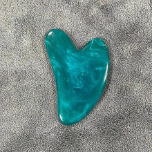 Luonnonhartsi Jade Stone Gua Sha Gouache Kaavin hierontalaite kasvoille vartalolle kasvolle ihoa kohottava