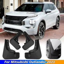 Für Mitsubishi Outlander 2023+ Vorne Hinten Schmutzfänger Spritzschutz Kotflügel Schwarz