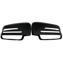 Seite Spiegel Kappe Deckt Schwarz Für Mercedes BENZ W176 W246 W212 W204 C117 X156 X204 W221 C218 EINE