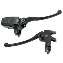 7/8 "22mm Vorne Motorrad Hydraulische Bremspumpe Master Zylinder Schwarz Links Rechts Disc Bremshebel