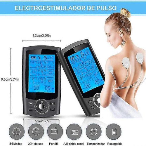 Électrostimulateur Musculaire TENS/EMS 3-en-1 - 36