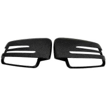 Seite Spiegel Kappe Deckt Schwarz Für Mercedes BENZ W176 W246 W212 W204 C117 X156 X204 W221 C218 EINE