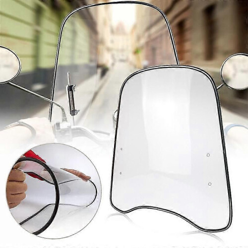 Motorrad Windschutzscheibe Transparent Erweiterung Spoiler Universal Pc Windschutzscheibe Verbreitert 1