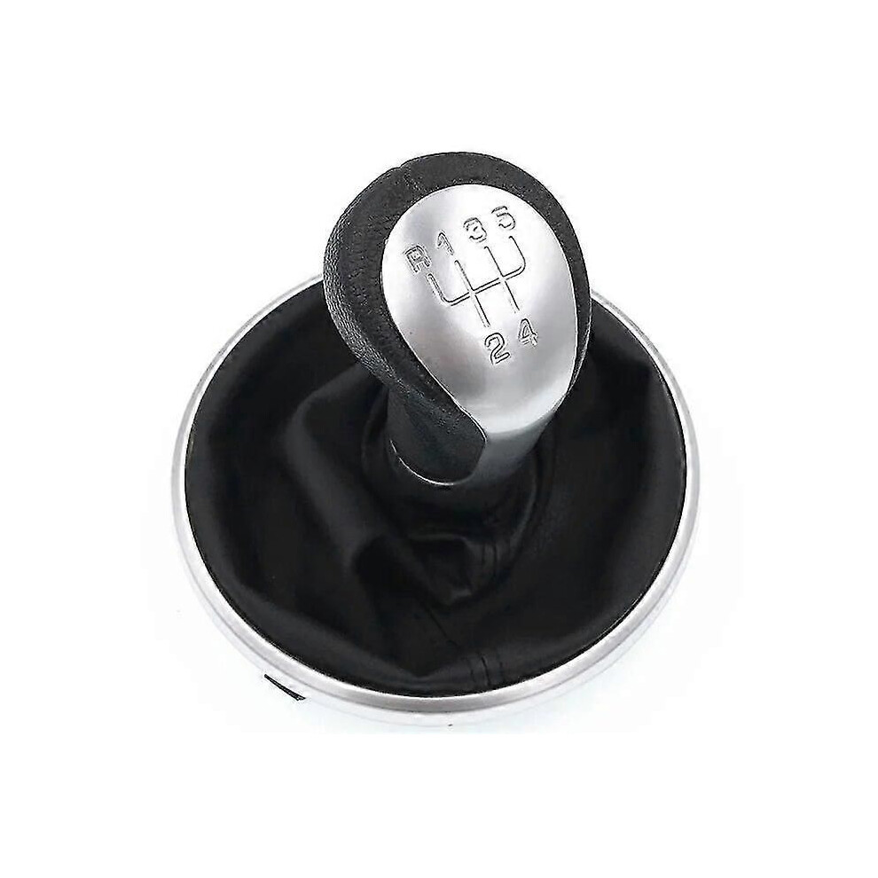 Soufflet de levier de vitesse en cuir noir ou blanc à 5 vitesses pour Skoda Fabia 2 MK2 2007-2010 pour