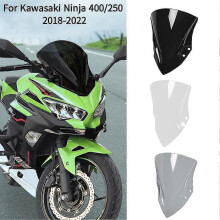 Parabrezza a doppia bolla per moto per Kawasaki Ninja 400 Ninja400 Ex400 Ninja 250 2018-2023