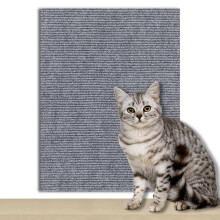 (light grey, 100x40x0.4cm 1pcs) Anti-cat Scratch Blanket Can Be Cut And Pasted Cat Magic Multi-functional Self-adhesive Carpet Wallpaper Cat Crawling Blanket