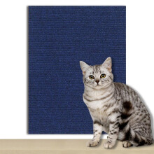 (dark blue, 100x40x0.4cm 1pcs) Anti-cat Scratch Blanket Can Be Cut And Pasted Cat Magic Multi-functional Self-adhesive Carpet Wallpaper Cat Crawling Blanket