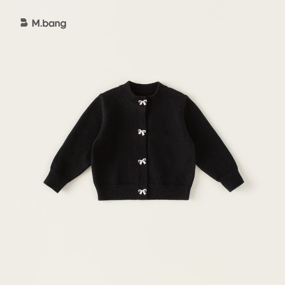 (Sweater,140)Ensemble pull tricoté automne enfant vêtement couleur unie décoration nœud jupe