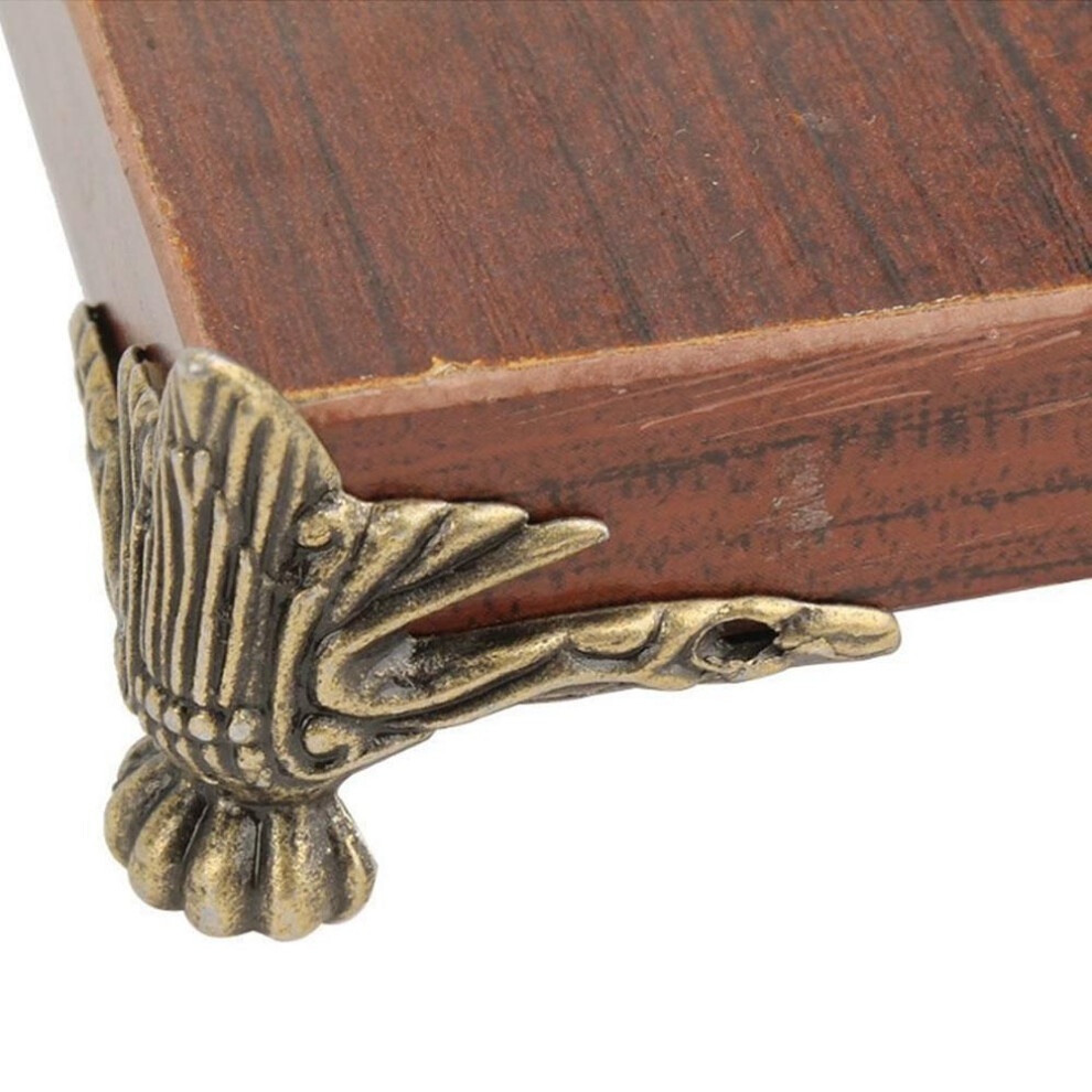 1 Pcs Antique Corner Protector Bronze Jewelry Box Wooden Case Decorative Feet Leg Corner Protector
