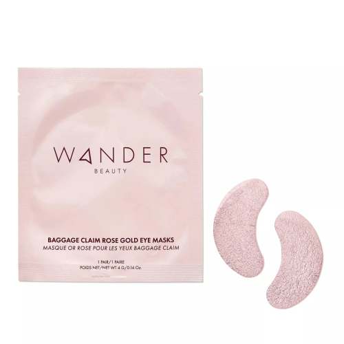 Wander Beauty Baggage Claim Gold Eye Masks