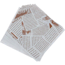 (As show, One size) 100 Sheets Disposable Deli Wrappers Double Open Pretzel Bags Oilproof Food Tissue Paper Sandwich Donut Puff Craft Take Out Pouches for Home, Bakery, P