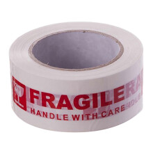 (As show, One size) 1 Roll Fragile Handle with Care Packing Tape Strong Adhesive for Shipping Box Mailing Office