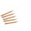 (As show, One size) 5 Pieces Wooden Handle Hair Extensions Loop Needle Threader Pulling Hair Care Styling Tools 2