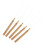 (As show, One size) 5 Pieces Wooden Handle Hair Extensions Loop Needle Threader Pulling Hair Care Styling Tools 4