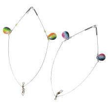 (As show, One size) Colorful Composite Rotating Sequins Fishing Bait Anti-entangle Double Hooks Spinner Bait