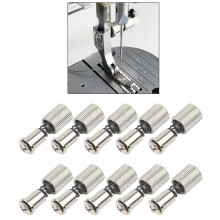 (As show, One size) 10 Pieces Easy Quick Change Foot Spring Clamp for Domestic Sewing Machine Industrial Sewing Machine Attachments