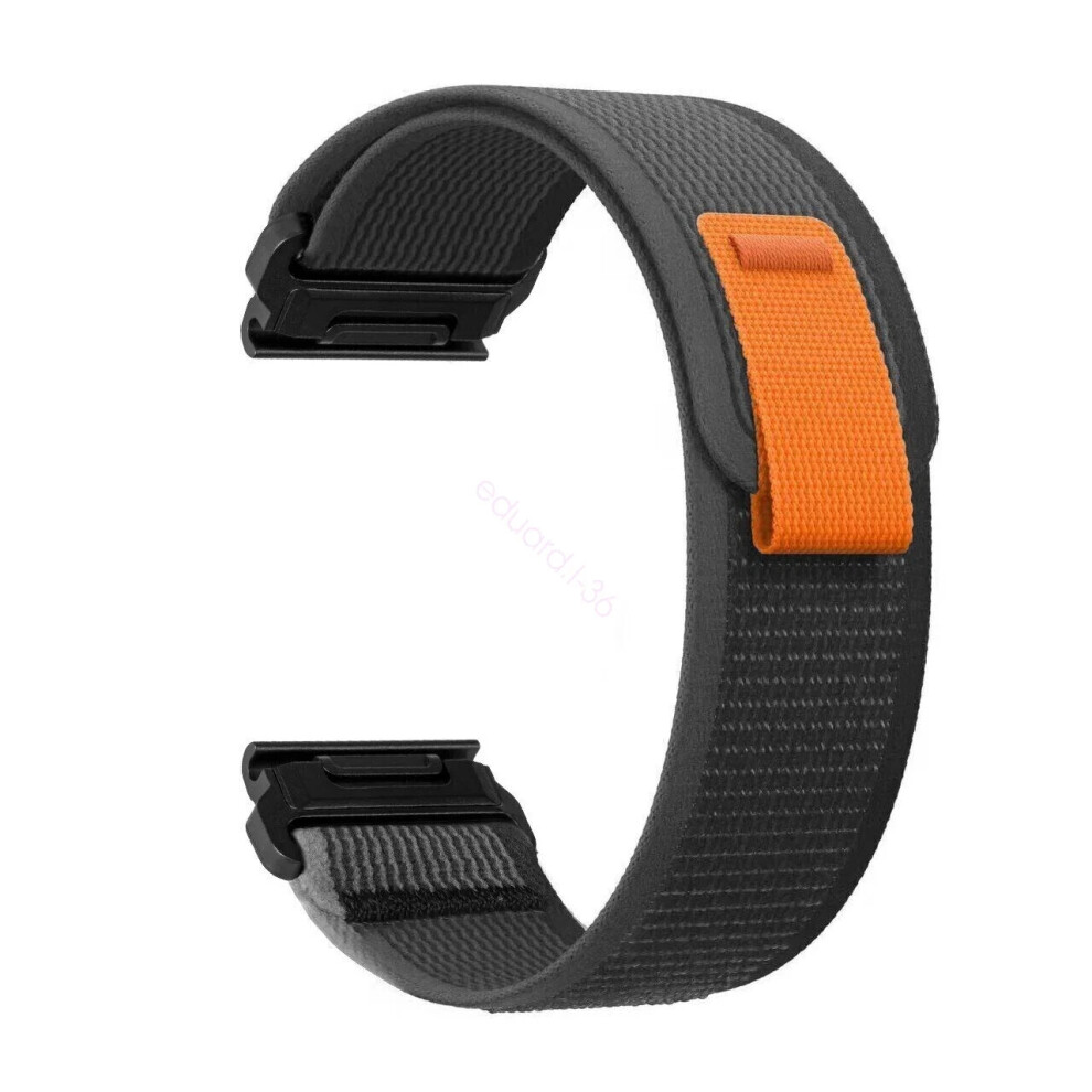(-, 22Mm For Epix Gen 2) Quickfit Strap For Garmin Instinct 2X Fenix 7 7X 6X 6 Pro 5X 5 Epix 2 Nylon Band New Black/Gray 6963793867769