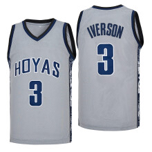 (Gray, XL) Men's Allen Tribute Vintage Basketball Jersey – Embroidered Hip Hop Sleeveless Sportswear Tank Top