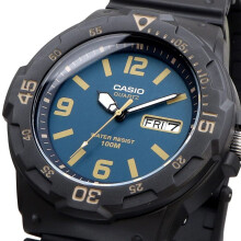 Standard Quartz Watch Greenish Blue Dial Overseas Model [casio] Mrw-200h-2b3v Men's [item]