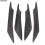 4 stuks koolstofvezel auto bumpervin canard splitter diffuser spoiler luchtmes 3