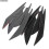 4 stuks koolstofvezel auto bumpervin canard splitter diffuser spoiler luchtmes 4