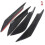 4 stuks koolstofvezel auto bumpervin canard splitter diffuser spoiler luchtmes 1