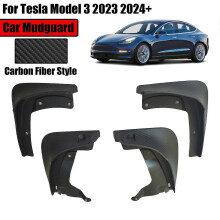 4PCS Auto Kotflügel Für Tesla Modell 3 HighLand 2023 2024 + Schlamm Flaps Splash Kotflügel Änderung