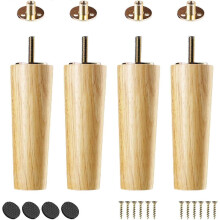 Möbelbeine aus Holz, 4 Stück Möbelbeine aus Holz, Tisch- und Schrankfüße, Sofafüße, Ersatzbeine aus