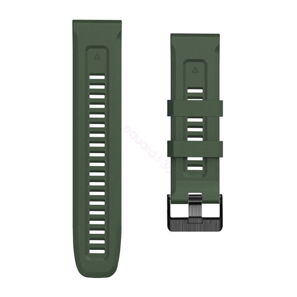 (Army 22Mm Garmin Approach S62) For Garmin Fenix 3 Hr 6 6X Pro 5 5X Plus 7 7X Quickfit Watch Band Silicone Strap Hot Green 6963793879748