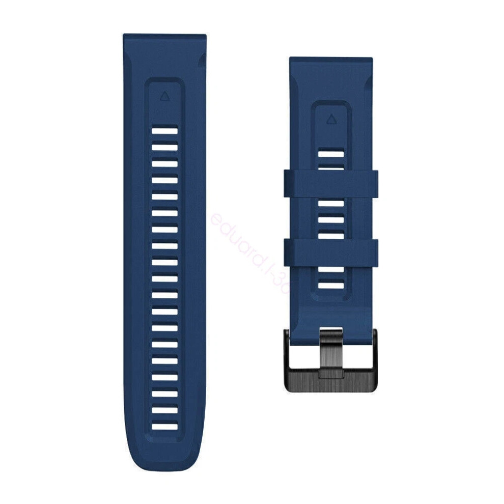 (Dark Blue, 26mm Garmin D2 Bravo) For Garmin Fenix 3 HR 6 6X Pro 5 5X Plus 7 7X Quickfit Watch Band Silicone Strap Hot-image-OPC-PHSFYFC-NEW