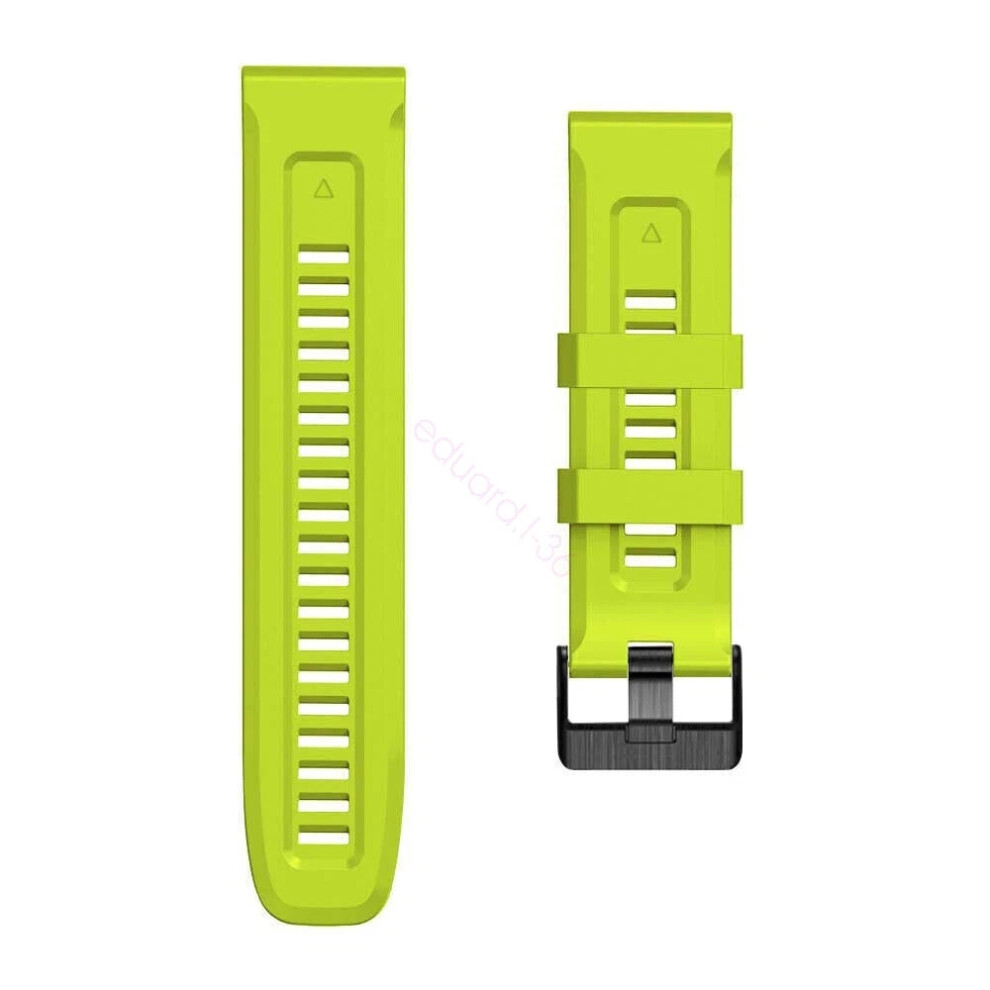 (Lime, 26Mm Garmin Descent Mk1) For Garmin Fenix 3 Hr 6 6X Pro 5 5X Plus 7 7X Quickfit Watch Band Silicone Strap Hot 6963793881154