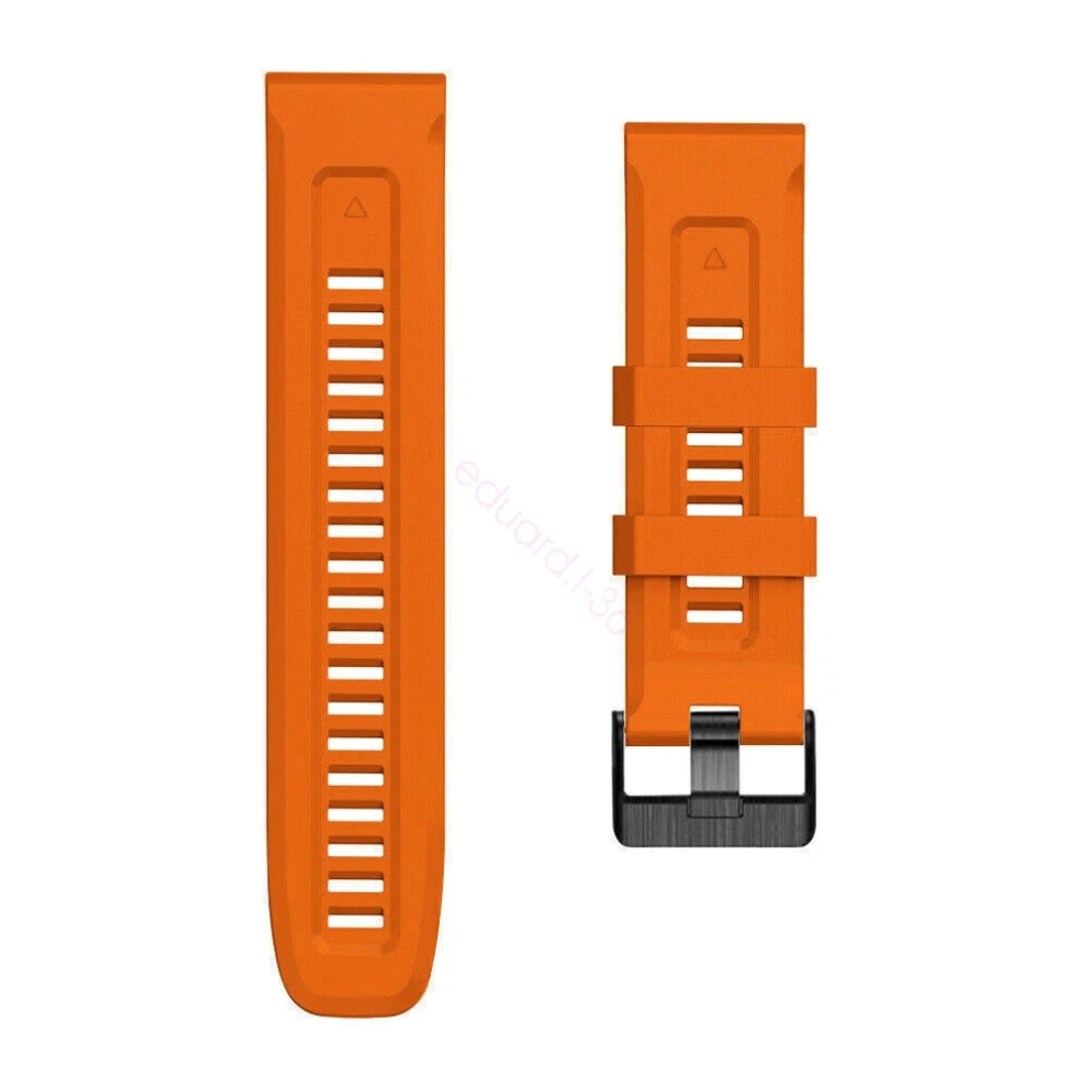(Orange, 22mm Garmin Fenix 6 Pro) For Garmin Fenix 3 HR 6 6X Pro 5 5X Plus 7 7X Quickfit Watch Band Silicone Strap Hot-image-OPC-PHSFYJ8-NEW