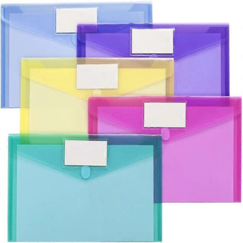 (As show, One size) 10 Pack Plastic Envelopes Poly Envelopes, Clear ...